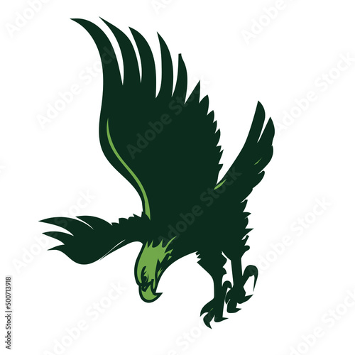 Eagle stock illustration on white background.eps