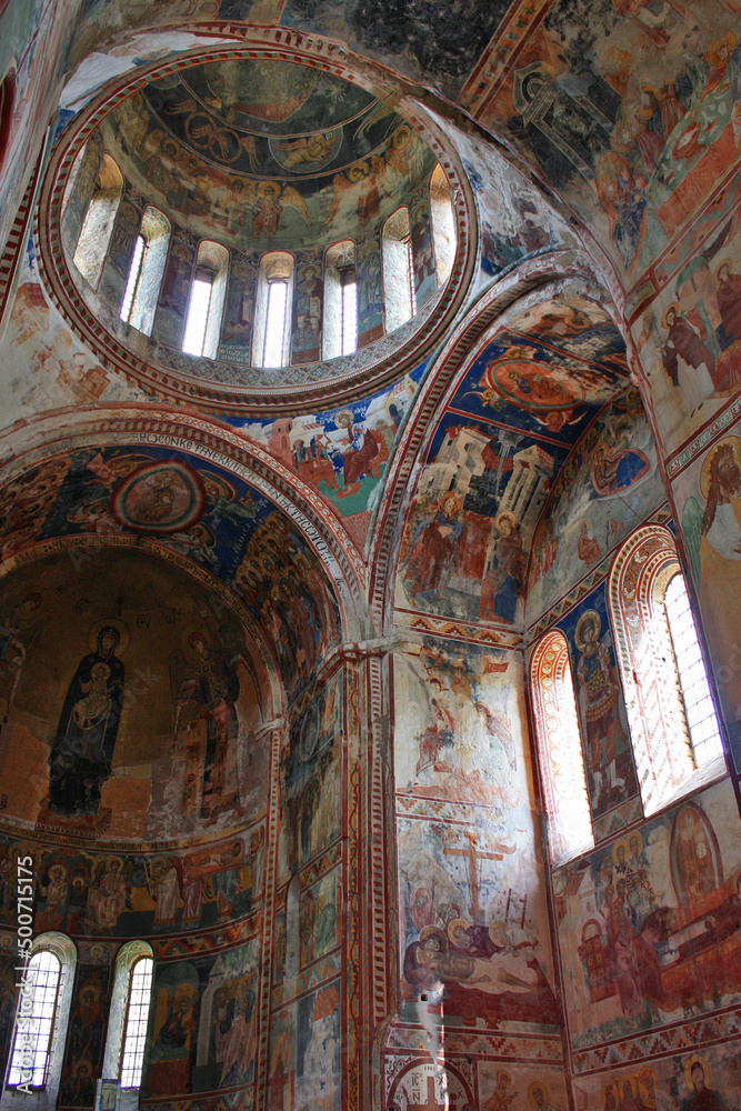 Interior of the Cathedral of the Nativity of the Virgin in Gelati Monastery