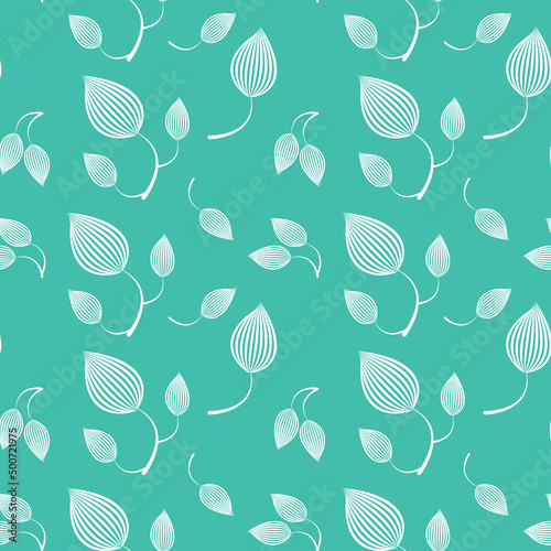Seamless pattern with flowers illustration