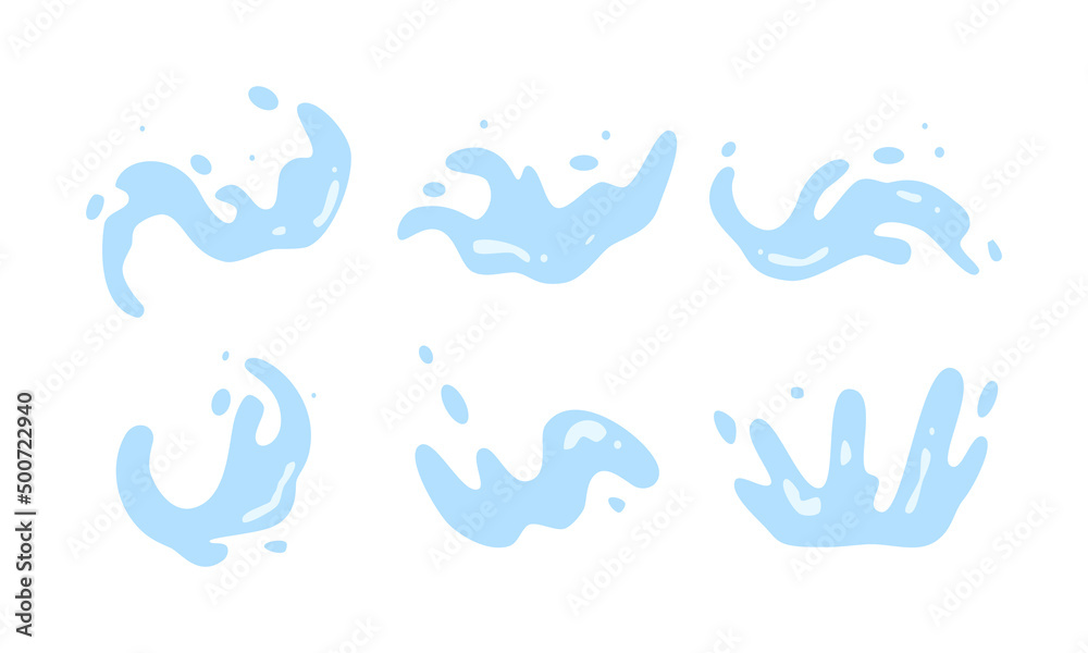 set of ripples water in hand drawn vector illustration design set of ripples water in hand drawn vector illustration design