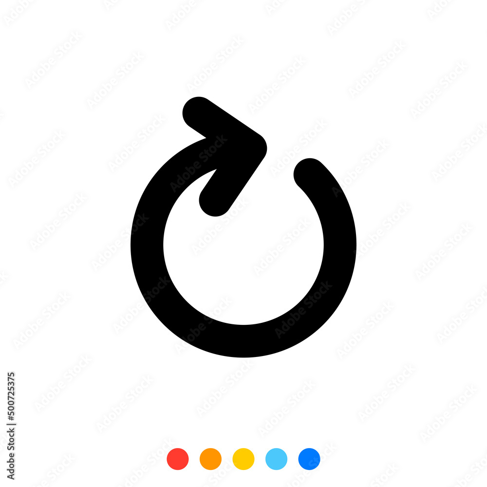 Cycle arrow icon, Symbol, Vector. Cycle arrow icon, Symbol, Vector.