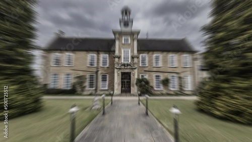 Haunted mansion abstract hyper lapse  photo