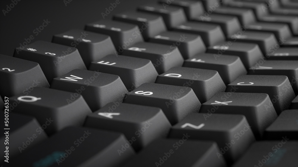 Fototapeta premium close up of computer keyboard