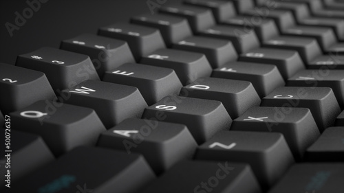 close up of computer keyboard