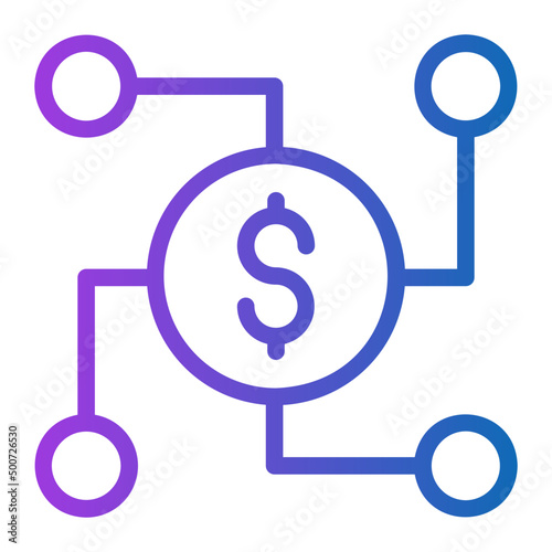 network gradient icon