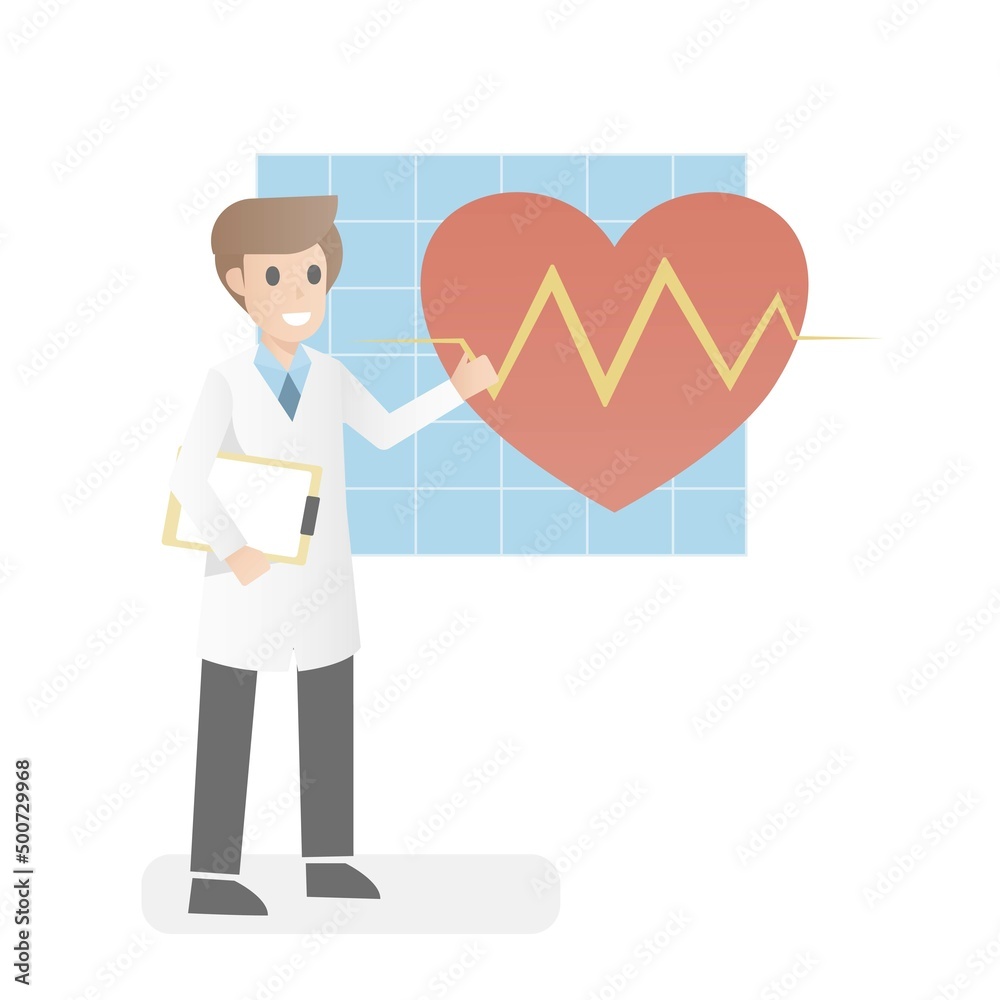 Check your heart health risk assess,Cardiovascular disease diagnosis,hypertension treatment, health check up, heart pulse trace, medical service,examine by specialist doctors,Vector illustration. Check your heart health risk assess,Cardiovascular disease diagnosis,hypertension treatment, health check up, heart pulse trace, medical service,examine by specialist doctors,Vector illustration.