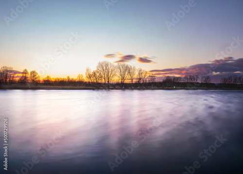 sunset over the river © Nandor Palfi
