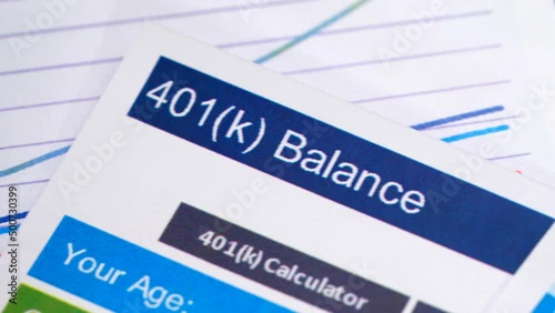 Concept Pension accumulation. Retirement budget