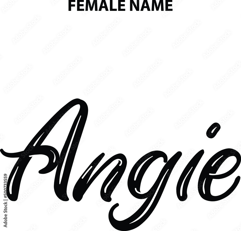 Angie Outline Typography Personal Female Names Angie Outline Typography Personal Female Names