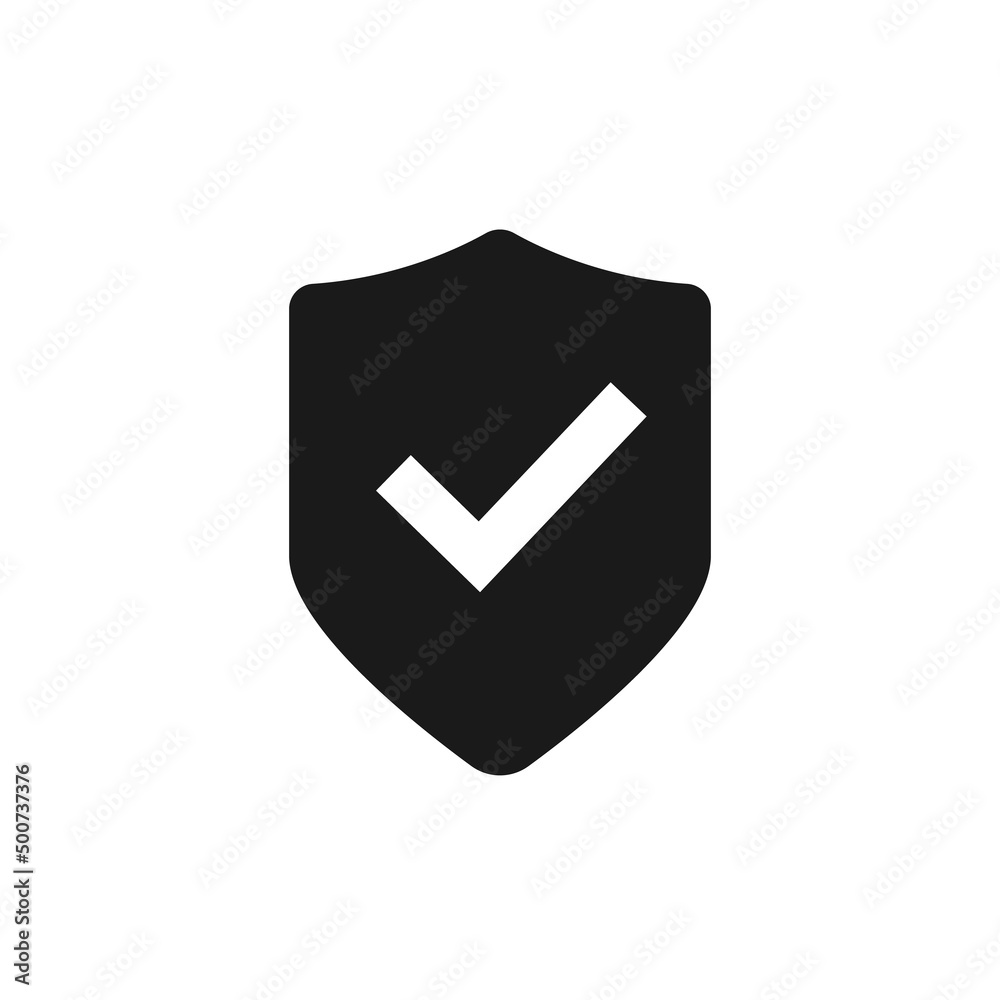 shield secure safe single. Shield and Check Mark Icon shield secure safe single. Shield and Check Mark Icon