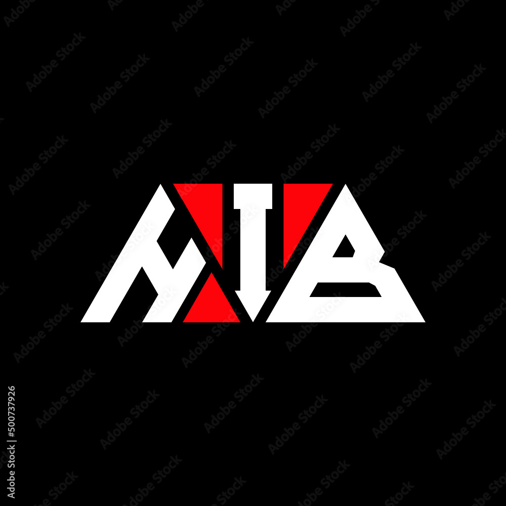 HIB tHIangle letter logo design with tHIangle shape. HIB tHIangle logo ...
