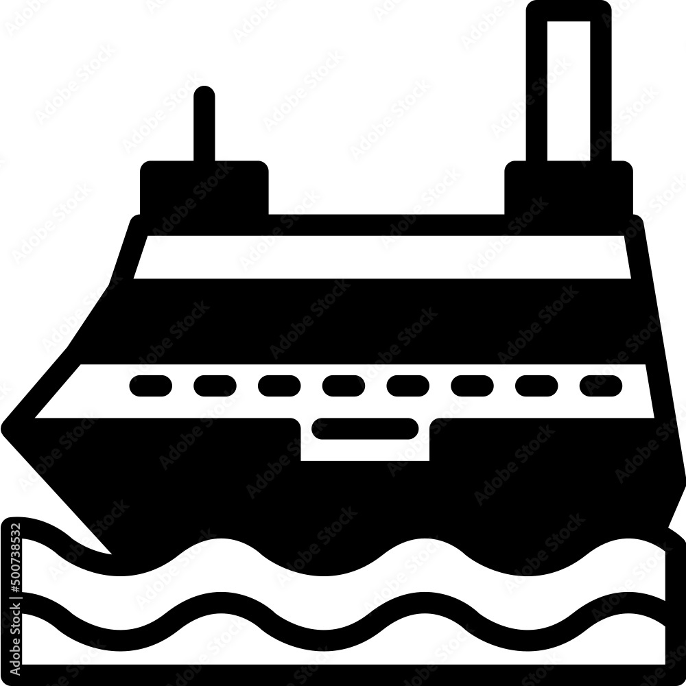 ship solid line icon ship solid line icon