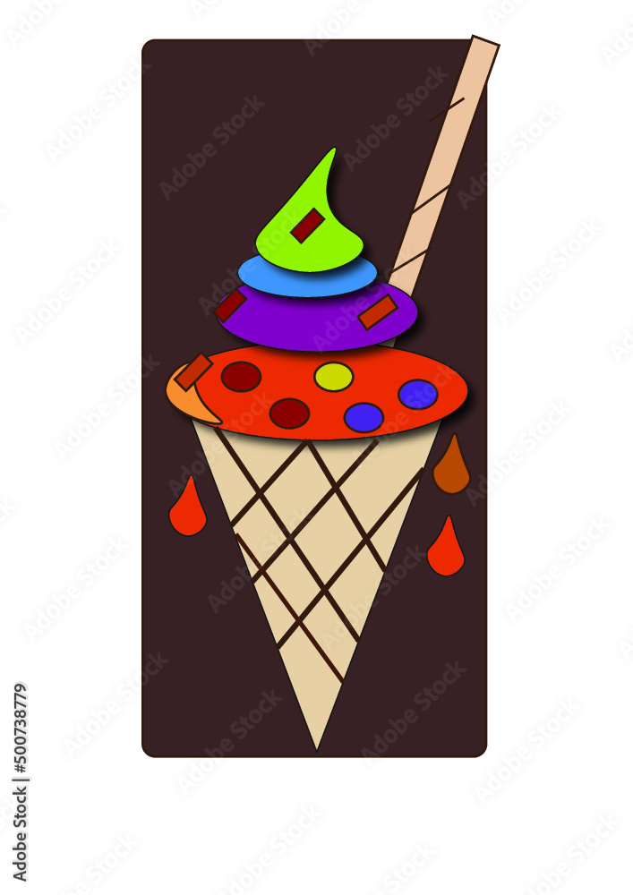 food, vector, ice cream, ice cood