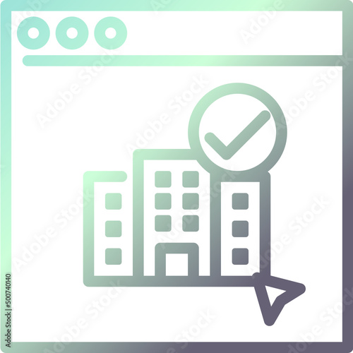 booking gradient icon