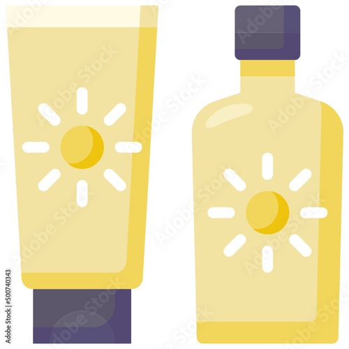 suncream flat icon