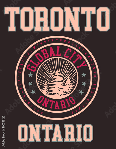 Toronto city design with emblem