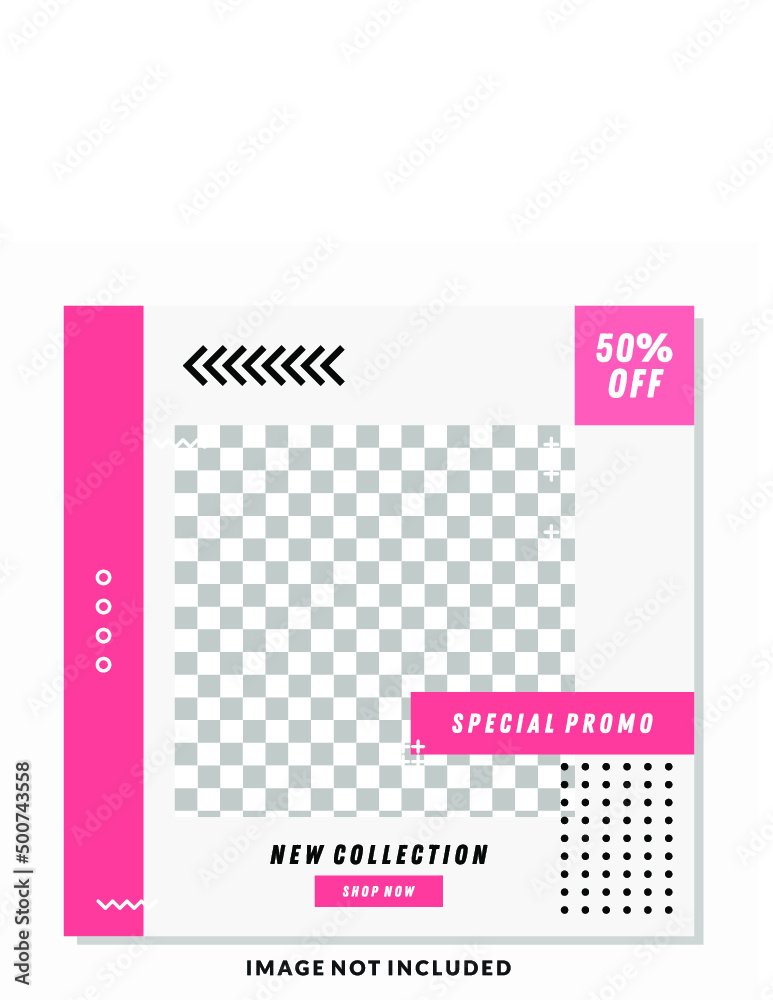 Modern fashion sale banner or social media post template