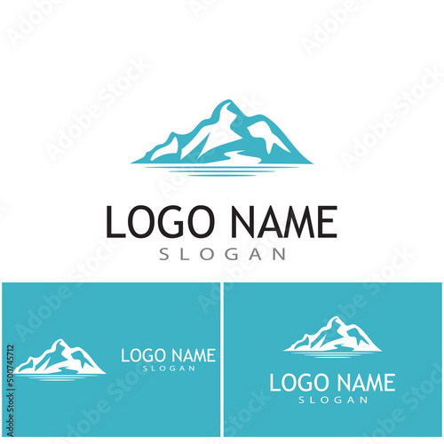 Mountain icon Logo Template Vector illustration design