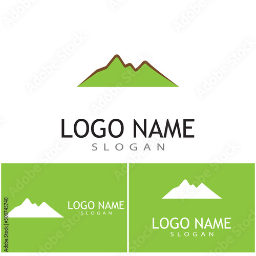 Mountain icon Logo Template Vector illustration design