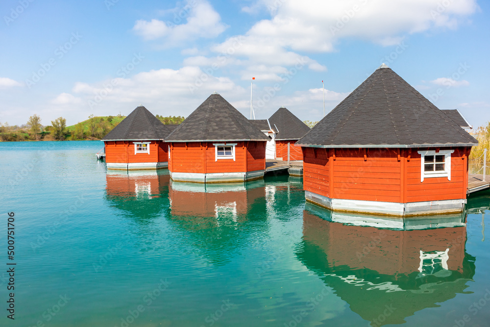 Fototapeta premium Urlaubsfeeling am Lago di Alpi bei Erfurt - Thüringen - Deutschland