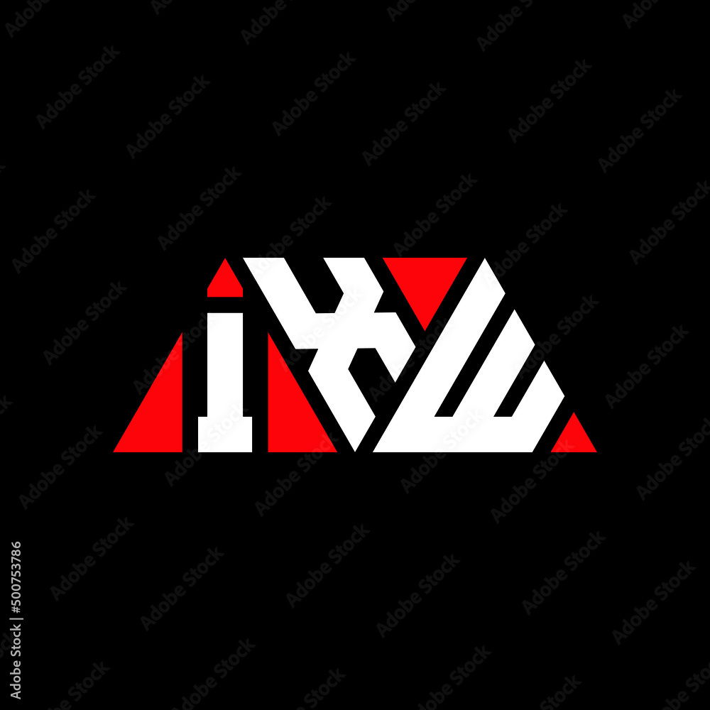 IXW triangle letter logo design with triangle shape. IXW triangle logo design monogram. IXW triangle vector logo template with red color. IXW triangular logo Simple, Elegant, and Luxurious Logo...