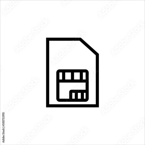 Sim card icon vector illustration symbol