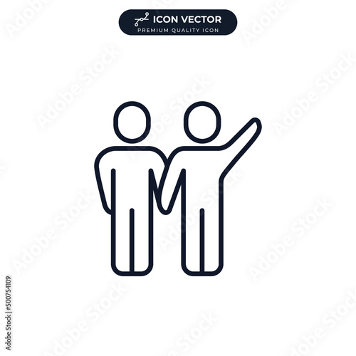 partner icon symbol template for graphic and web design collection logo vector illustration