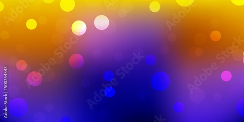 Dark blue, red vector texture with memphis shapes.