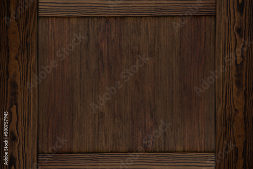 Drewniana rama, puste tło - podkład - drewniana tablice - rama