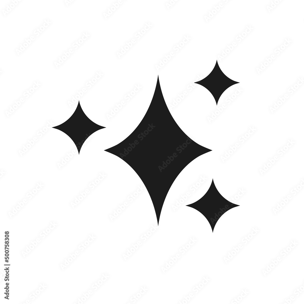 Spark icon, flash silhouette. Isolated vector decor. Spark icon, flash silhouette. Isolated vector decor.