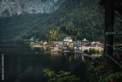 The village of Hallstatt in Austria on Beautiful Summer Day