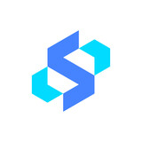 Letter S arrow abstract logo design