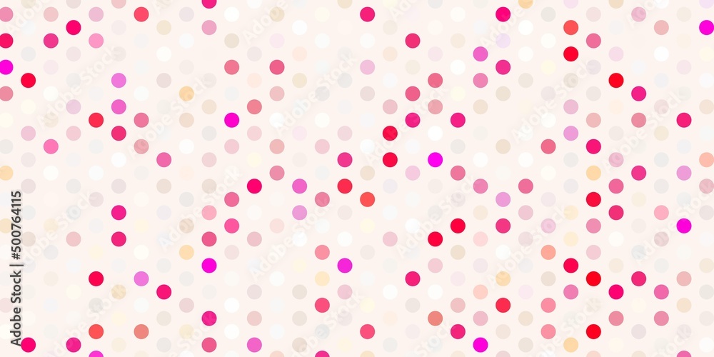 Light red vector layout with circle shapes.