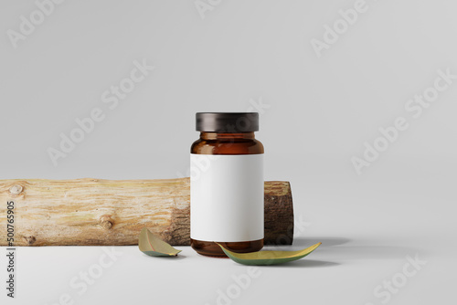 Amber Glass Bottle or Jar
