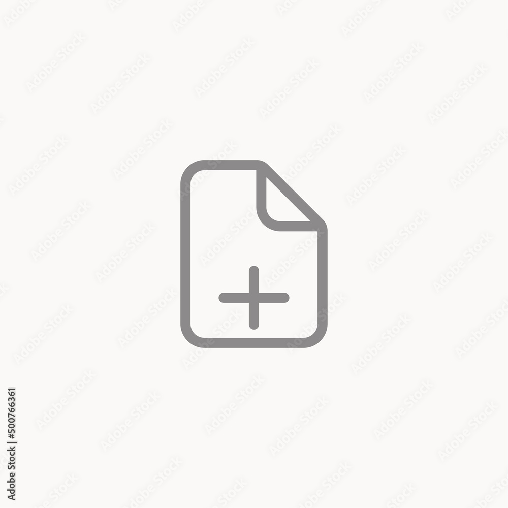Add document vector icon sign symbol Add document vector icon sign symbol