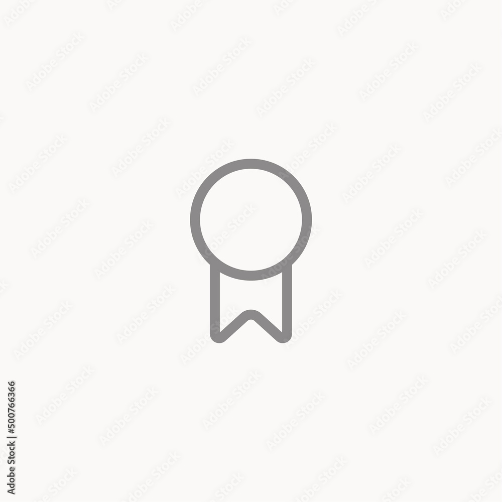 Outline badge vector icon sign symbol Outline badge vector icon sign symbol