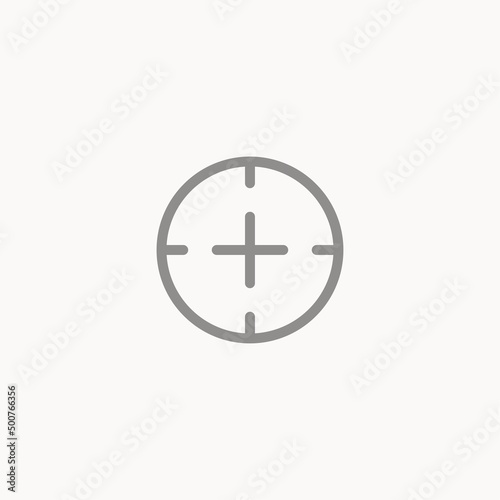 Target vector icon sign symbol