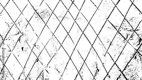 Rustic cracked vector texture with many cracks and scratches. Abstract background. Broken and damaged surface. Aged backdrop. Vector graphic illustration with transparent white. EPS10.