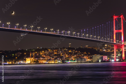 Fatih Sultan Mehmet Bridge and Rumeli Fortress, Uskudar Istanbul Turkey