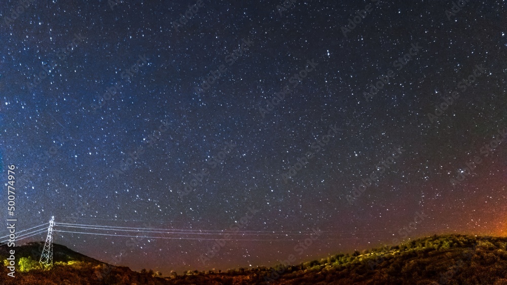 Naklejka premium starry night sky