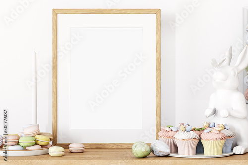 Frame mockup and wood frame
