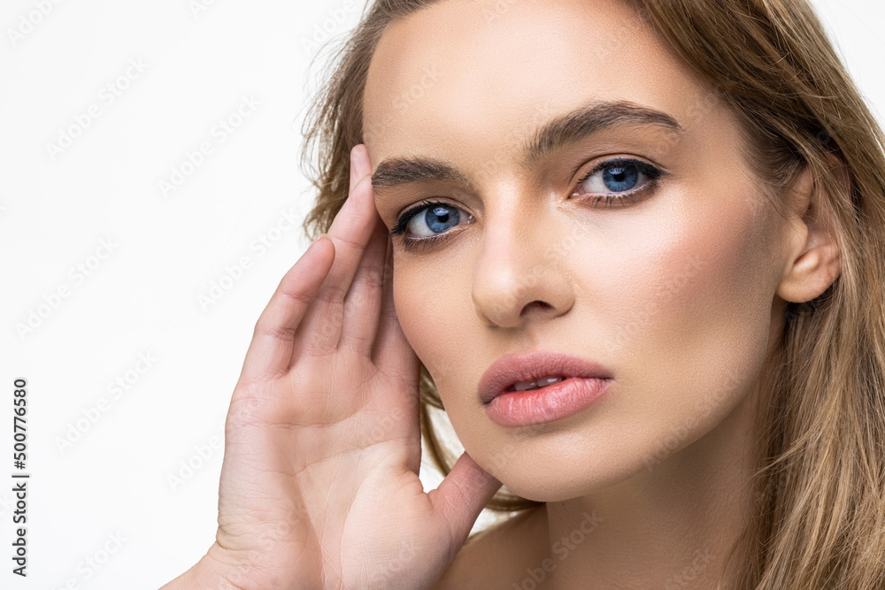 Beauty face woman natural healthy cosmetic skin pure sresh beautiful female concept Beauty face woman natural healthy cosmetic skin pure sresh beautiful female concept