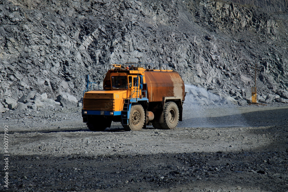 Extraction of iron ore in quarry  Southern Mining Processing Plant.