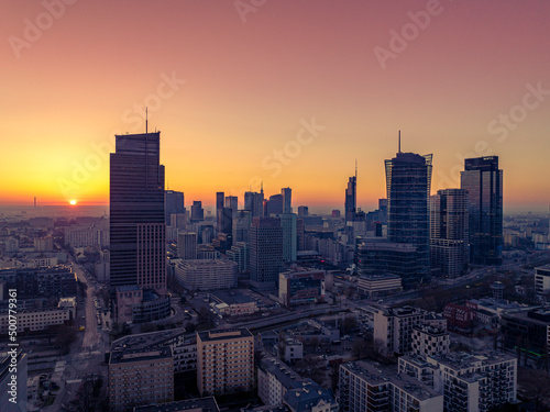 Obraz na płótnie Warszawa w salonie