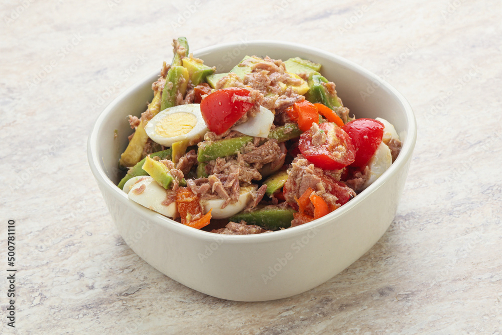 Salad with tuna and avocado Salad with tuna and avocado