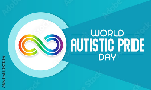 Autistic Pride Day is a pride celebration for autistic people held on June 18th every year. Vector illustration.