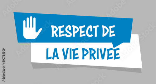 Logo respect de la vie privée.