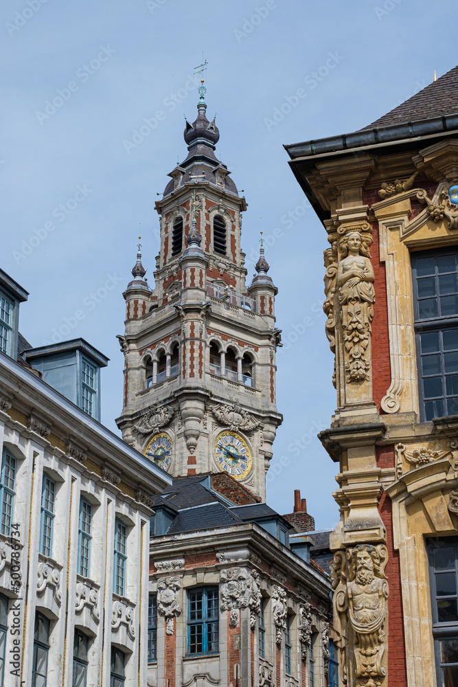 Lille old town in France