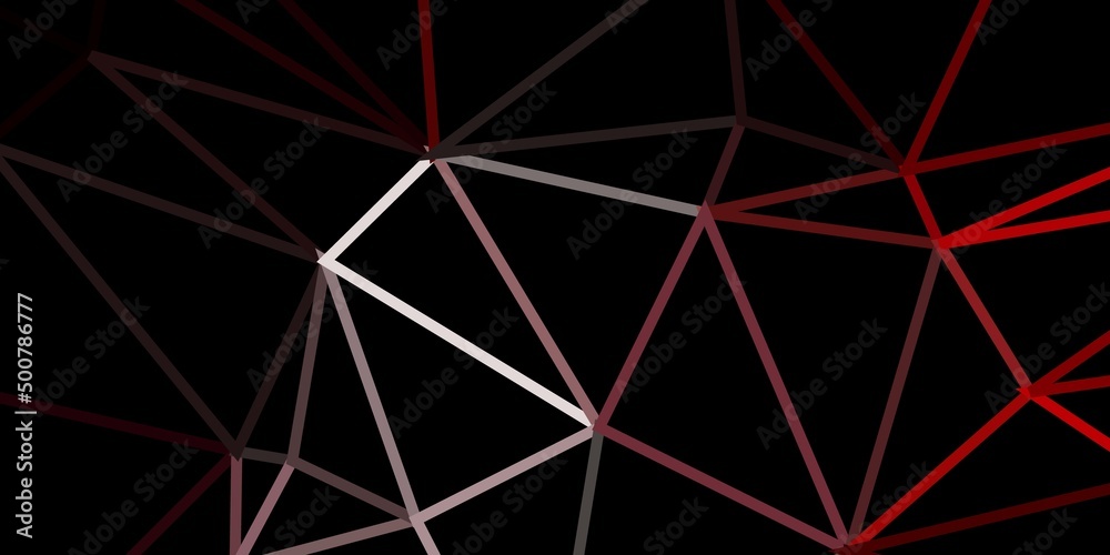 Dark purple, pink vector gradient polygon design.
