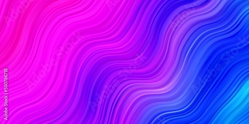 Light Pink, Blue vector background with lines.